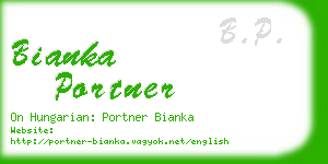 bianka portner business card